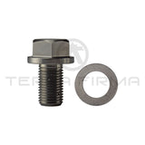 NISMO Magnetic Oil Drain Plug M12-1.25 For Nissan RB/SR/VG30 (Silver Finish)