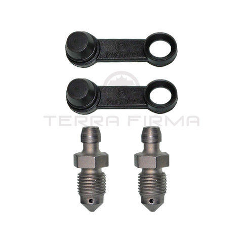 Nissan Skyline R32 V-Spec R33 R34 GTR Front or Rear Brake Caliper Bleeder & Cap Set (Brembo) (41129S)