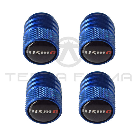 NISMO Logo Wheel Vale Stem Caps (Blue)