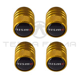 NISMO Logo Wheel Vale Stem Caps (Gold)