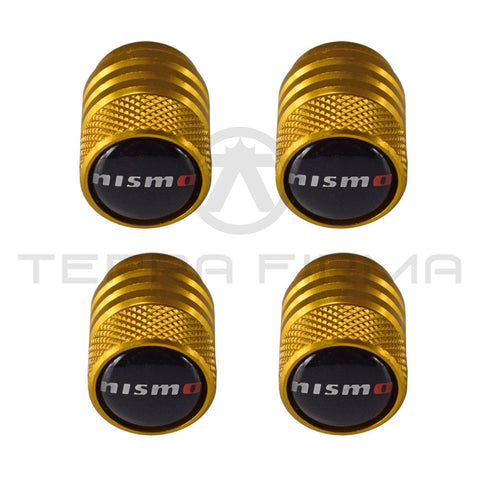 NISMO Logo Wheel Vale Stem Caps (Gold)