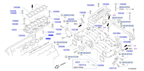 Nissan Fairlady Z32 Balance Tube Nut (14002D)