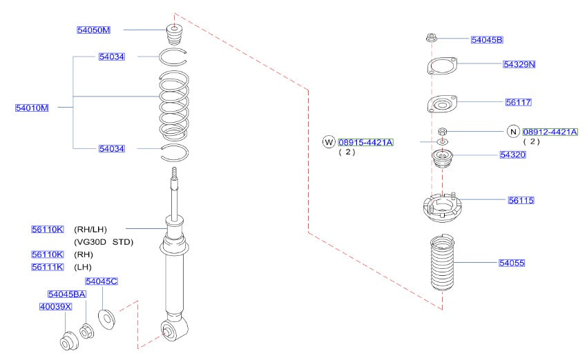 Nissan Fairlady Z32 Front Strut Dust Cover (54055) Terra Firma Automotive