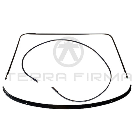 Nissan Skyline R33 Rear Window Molding & Fastener Master Kit, 2-Door Models (With Lower Rear Window Molding)