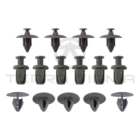 Nissan Skyline R32 Trunk Panel Finisher Clip Kit, 2-Door Models (Early)