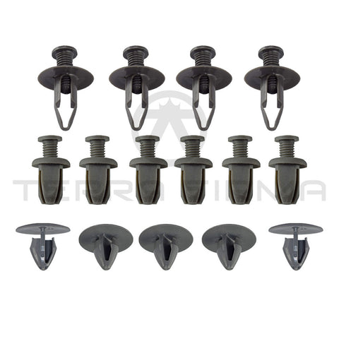 Nissan Skyline R32 Trunk Panel Finisher Clip Kit, 2-Door Models (Late)