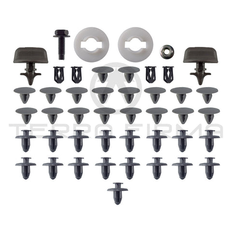 Nissan Skyline R33 GTR Trunk Panel Finisher Clip Kit (Early) Series 1