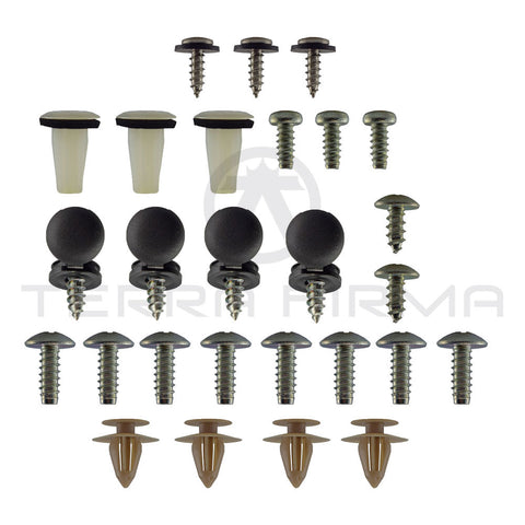 Nissan Skyline R32 GTR Door Panel Hardware Kit, Left & Right (Late)
