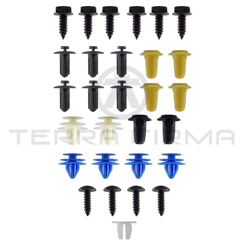 Nissan Skyline R34 GTR Door Panel Hardware Kit, Left