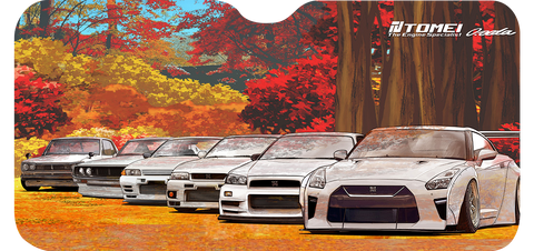 Tomei Sun Shade White GTR Autumn Nagano Forest (Osamu Aida Collection)