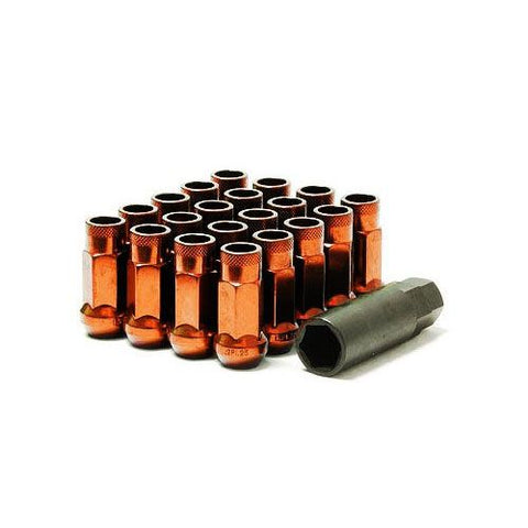 Wheel Mate Muteki SR48 Wheel Lug Nut Set Forged Steel 12 x 1.50 48mm Open End - Orange