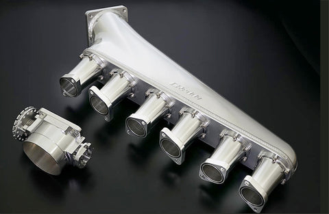Greddy Intake Plenum Single 90mm Throttle Surge Tank RB26DETT 13522307 For Nissan Skyline R32 R33 R34 GTR