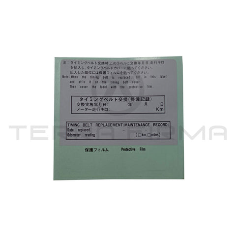 Toyota Celica ST205 GT Four Timing Belt Label 3SGTE