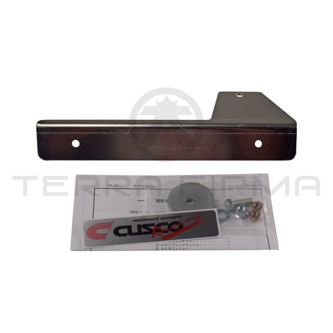 Cusco License Plate Bracket Lower Left Side Offset For Nissan Skyline R32 (Except GTR) 230 550L
