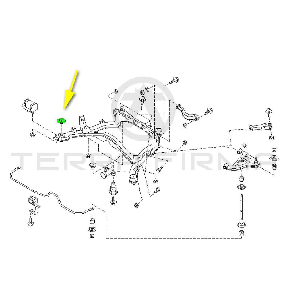 Nissan Skyline R32 R33 GTR/GTS4 Rear Member Mount Upper Stopper