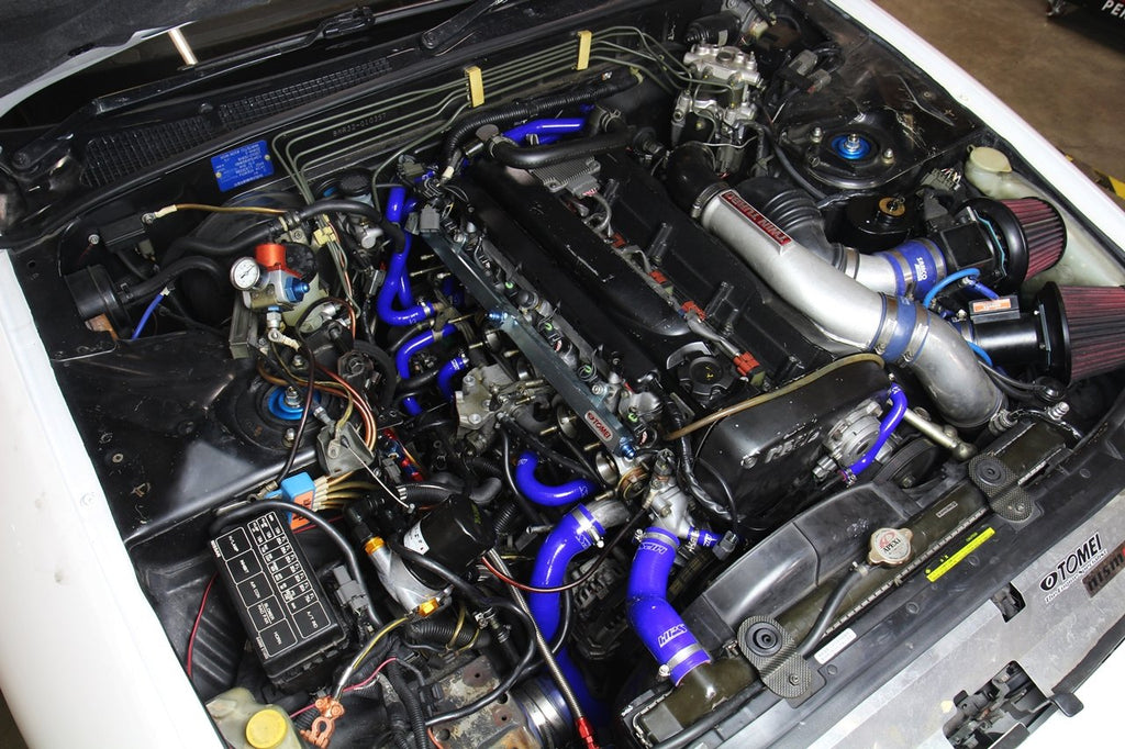 HPS Blue Silicone Radiator & Heater Coolant Hose Kit For Nissan