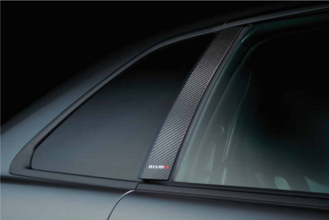 NISMO Carbon Outside Pillar Finisher Molding For Nissan Skyline R34 GTR (Pair)