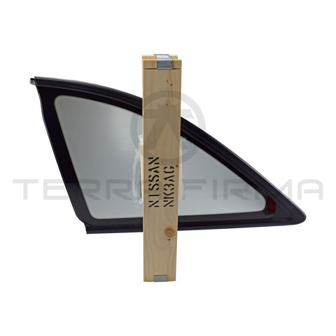 Nissan Skyline R33 Quarter Window Glass Assembly Left, 2-Door Models