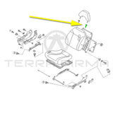 Nissan Skyline R32 (Except GTR) Front Seat Head Rest Holder Assembly, Lock Side Without Leather Seat