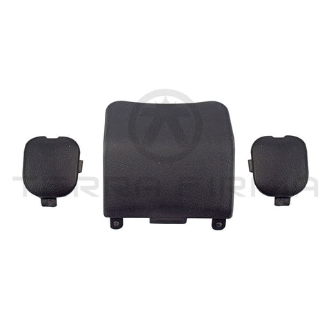 Nissan Skyline R33 R34 Dealer Installed MOMO Sports Wheel Bolt Access Cover