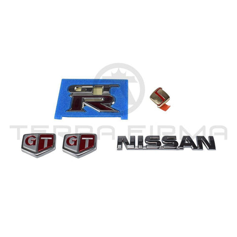 Nissan Skyline R32 GTR Extreior Emblem Kit W/R35 Trunk Emblem
