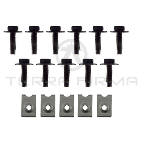 Nissan Skyline R34 GTR Front Lower Engine Undercover Diffuser Non V-Spec Hardware Kit