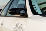 Garage Active Carbon Side Group A Mirror Set For Nissan Skyline R33 GTR