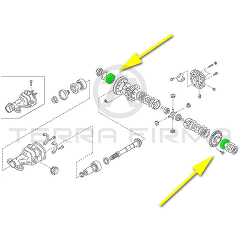 Skyline Gt R R34 Rear Differential Nissan Skyline R33 R34 GTR Rear Final Drive Differential Side Bearing ...