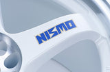 NISMO 40Th Anniversary LMGT4 Wheel 18X9.0J 22 White & Cutting Silver For Nissan Skyline R32 GTR Old Logo (Each Wheel)