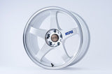 NISMO 40Th Anniversary LMGT4 Wheel 18×9.5J 12 White & Cutting Silver For Nissan Skyline R33 R34 GTR Old Logo (Each Wheel)