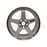 NISMO 40Th Anniversary LMGT4 Wheel 18X9.0J 22 White & Cutting Silver For Nissan Skyline R32 GTR Old Logo (Each Wheel)