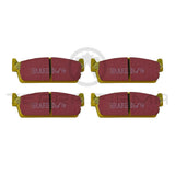 EBC Yellowstuff 4000 Street/Track Rear Brake Pads For Nissan Skyline R34 25GT Wo/Sumitomo Calipers (RB25 Non Turbo)