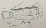 Nissan Skyline R34 Dealer Option Headlamp Fins Set (Unpainted)
