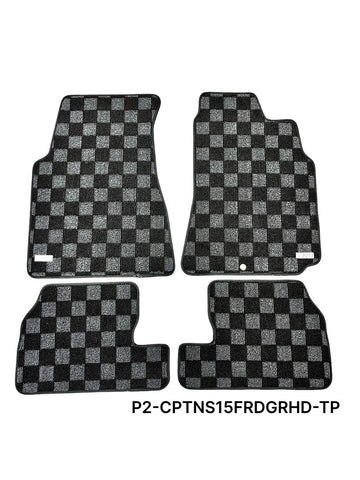 Phase 2 P2M Race Floor Mats (Dark Grey) For Nissan Silvia S15