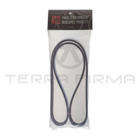 P2M Super V Power Steering & AC Belt For Nissan S13 SR20DET P2-SVB4PK880
