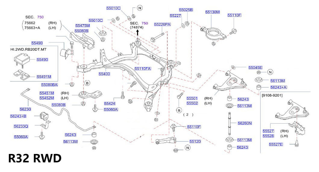 Nissan Skyline R32 Rear Sway Bar End Link (56260N) – Terra Firma Automotive