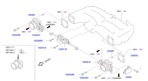 Nissan Fairlady Z32 Throttle Position Sensor TPS Twin Turbo (Early) (22620)