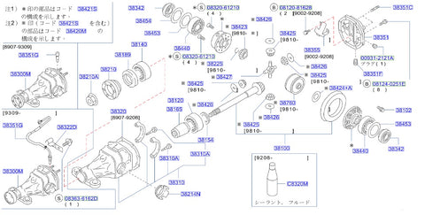 Nissan Fairlady Z32 Rear Final Drive Differential Side Bearing (Twin Turbo) (38440)