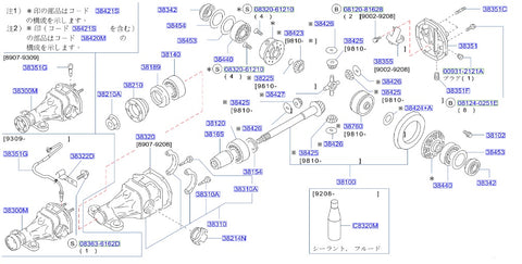 Nissan Fairlady Z32 Rear Drive Pinion Oil Seal (Twin Turbo) (38189)