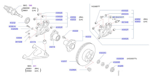 Nissan Fairlady Z32 Rear Axle Hub Grease Seal (43232) – Terra Firma ...