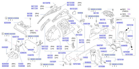 Nissan Fairlady Z32 Intercooler Air Guide Left (62685M)