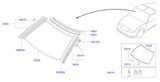 Nissan Fairlady/300ZX Z32 Front Windshield Molding Side Clip