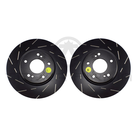 EBC GD Dimpled & Slotted Sport Fast Street Front Brake Rotor Set For Nissan Skyline R32 R33 GTS 4-Lug (256mm) GD507