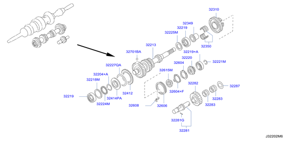 Nissan Fairlady/300ZX Z32 Manual Transmission Sleeve Coupling