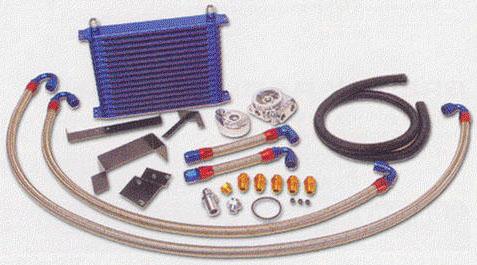 GReddy/Trust Oil Cooler With Relocation Kit, 16-Row For Nissan SIlvia S14 S15 SR20DET 12024408