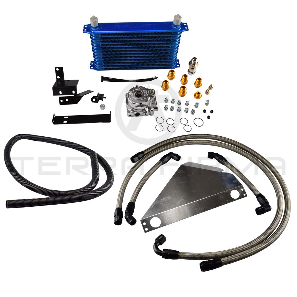 GReddy/Trust Oil Cooler With Relocation Kit, 13-Row For