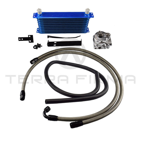 GReddy/Trust Oil Cooler Without Relocation Kit, 10-Row For Nissan Skyline (Left Fender Mount) R32 12024615