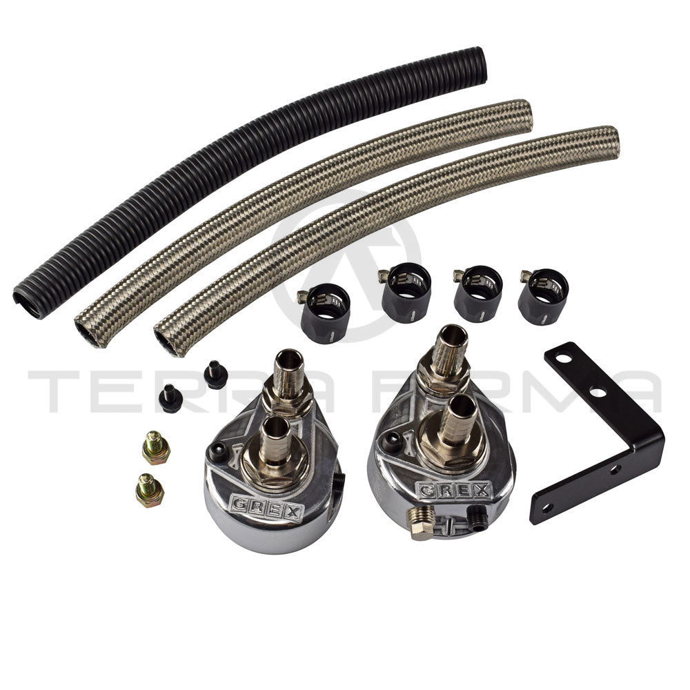 Oil Filter Relocation R32 GReddy/Trust Oil Filter Relocation Kit For Nissan Skyline R32 GTR RB26 ...