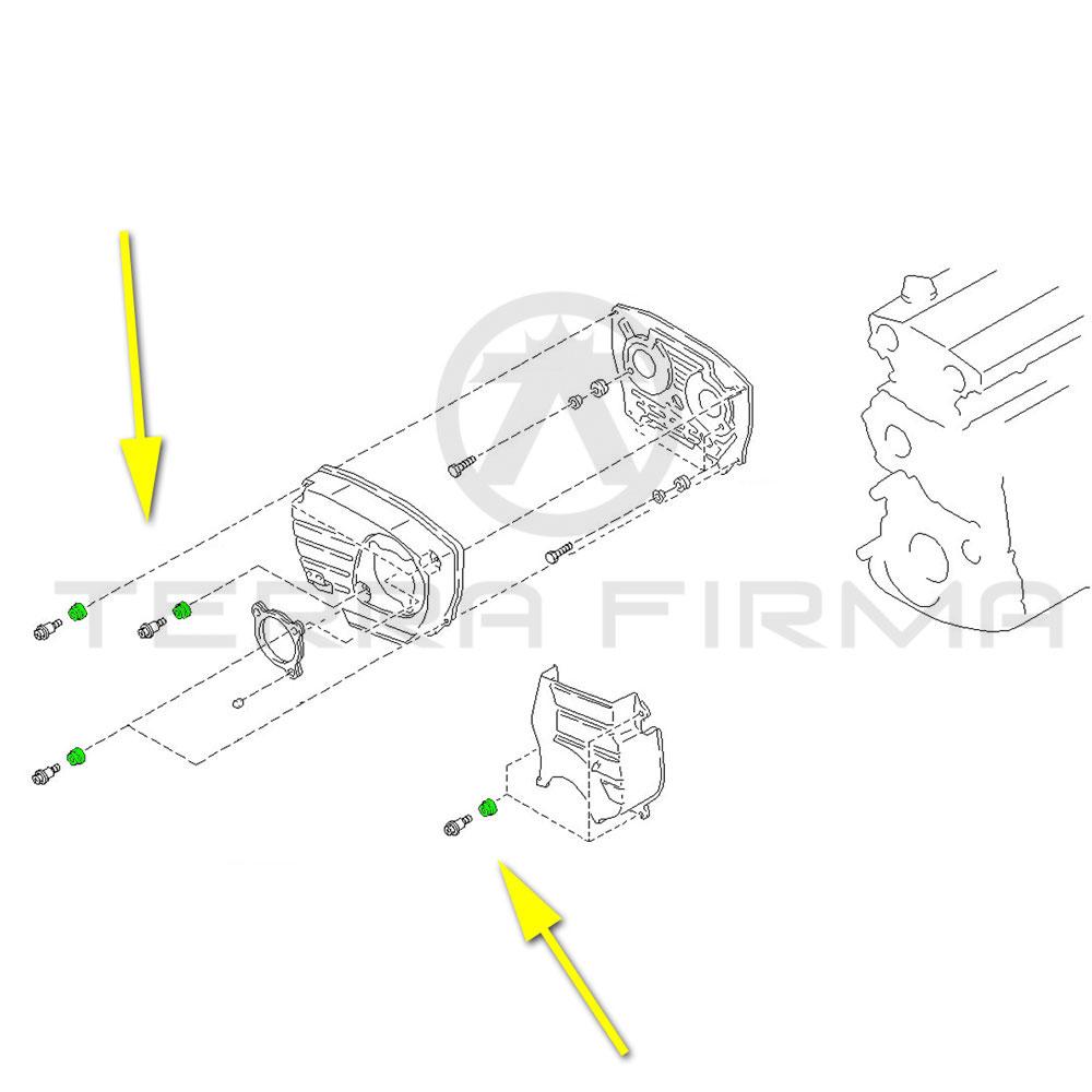 Nissan Skyline R32 R33 R34 Timing Cover Grommet (Except NEO) RB26/25/2 ...