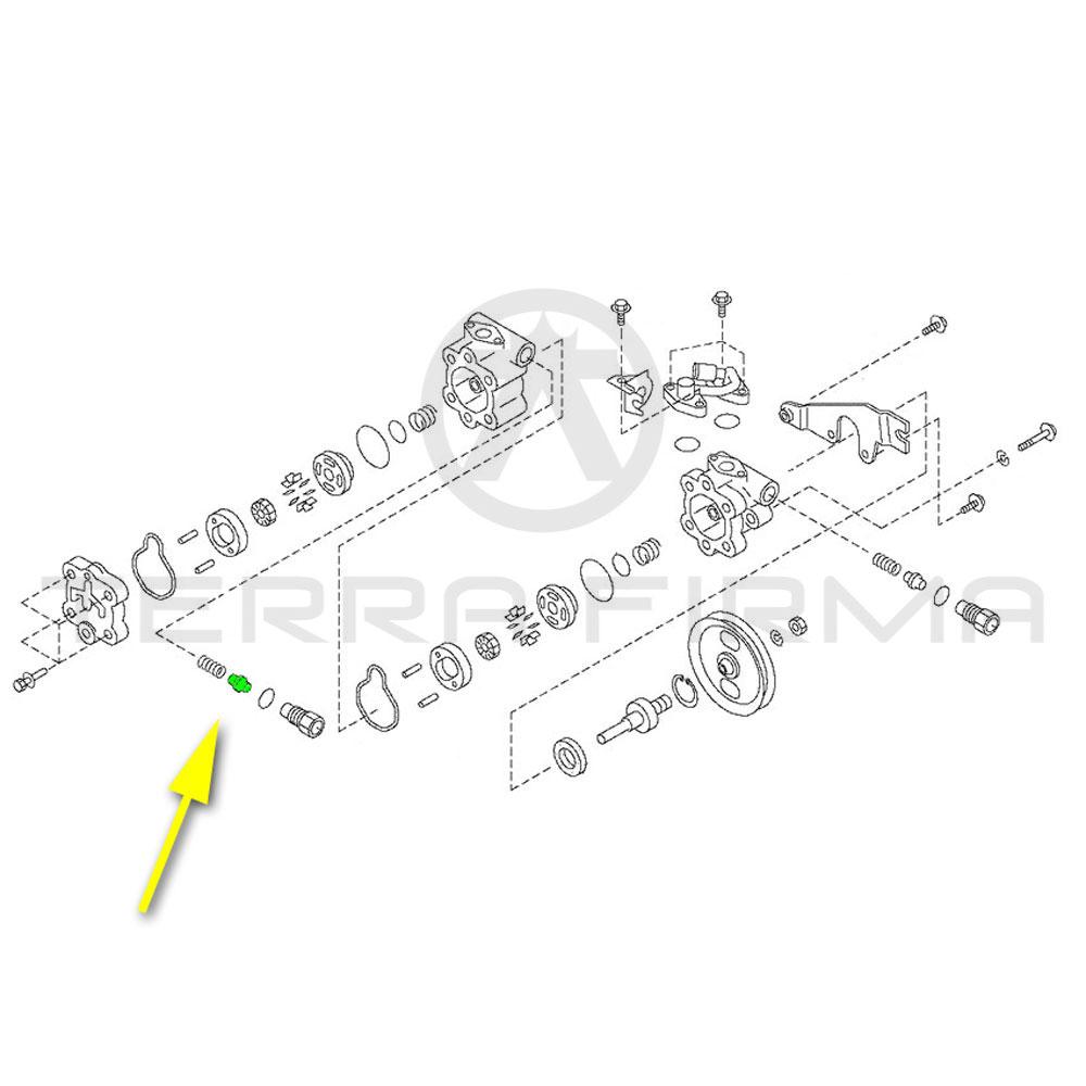 Nissan Fairlady Z32 Power Steering Pump Flow Control Valve Terra